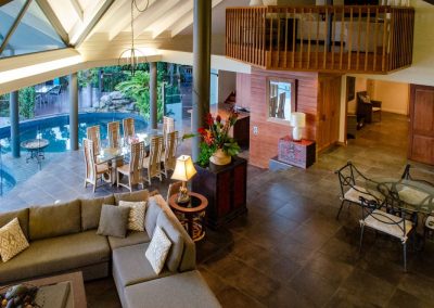 Sapphire Ridge living space from the mezzanine over the bar