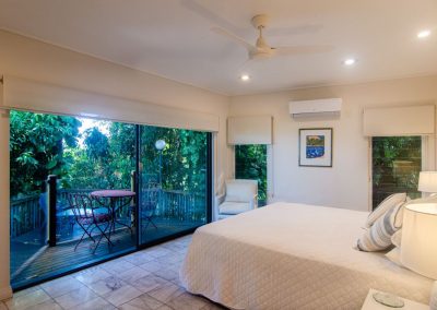 Sapphire Ridge king bedroom 1 has a private deck