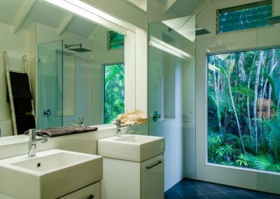 Sapphire Ridge with twin basins and showers is shared by bedroom 3 with the small mezzanine double bedroom